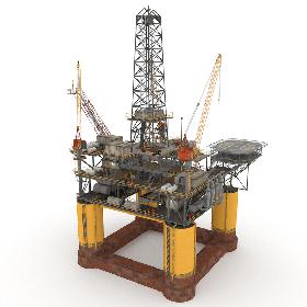 Oil Rig model